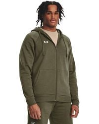 Under Armour - Rival fleece-hoodie mit durchgehendem zip für marine od - Lyst