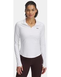 Under Armour - Parte De Arriba Con Media Cremallera Motion Para Mujer Negro - Lyst