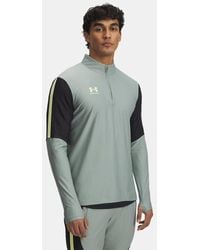 Under Armour - Sudadera Con Cremallera De ¼ Challenger Pro Para Hombre Silica Negro Sonic Amarillo - Lyst