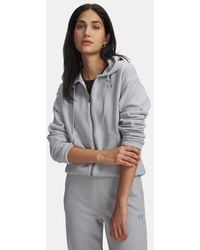 Under Armour - Icon Heavyweight Terry Full Zip Mod Light Heather Mod - Lyst