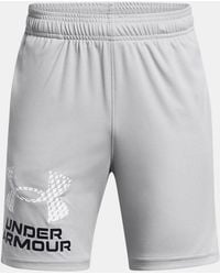Under Armour - Shorts Tech Logo Da Ragazzo Mod / Bianco Ylg (149 - Lyst