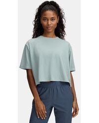 Under Armour - Maglia A Maniche Corte Rival Da Donna Silica Nero Bianco - Lyst