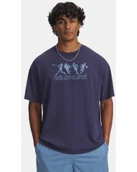Under Armour - Athletes Heavyweight Oversized Short Sleeve Washed Smoke - Lyst