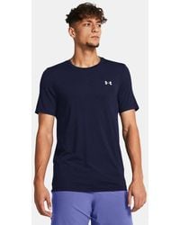 Under Armour - S Ua Vanish Seamless Short Sleeve Blue Atlantis L - Lyst