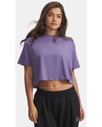 Under Armour - Rival Boxy T-Shirt Luxe - Lyst