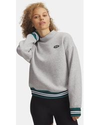 Under Armour - Sudadera Icon Para Mujer Mod Light Heather Blanco - Lyst