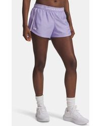 Under Armour - Short Tech Play Up Pour Femme Transparent Blanc - Lyst