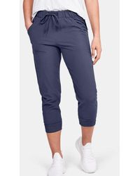 women's ua woven ankle crop