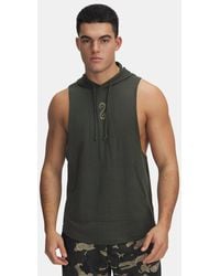 Under Armour - Project Rock Snake Sleeveless Hoodie Baroque Bayou - Lyst