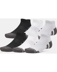 Under Armour - Performance Tech 6-Pack Low Socks Mod Mod Jet - Lyst