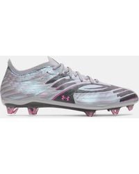 Under Armour - Shadow Elite 4 Fg Mach Soccer Cleats Steel Metallic - Lyst