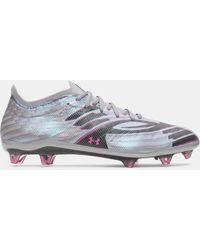 Under Armour - Shadow Elite 4 Fg Mach Soccer Cleats Steel Metallic - Lyst