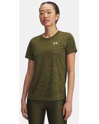 Under Armour - Camiseta De Manga Corta Tech Twist Para Mujer Expedition Blanco - Lyst