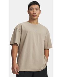 Under Armour - Unstoppable+ Heavyweight Short Sleeve City Khaki Reflective - Lyst