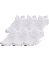 Under Armour - Essential 6-pack No-show Socks - Lyst