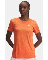 Under Armour - Tech Twist
Kurzarm-Oberteil Für Damen Base Weiß - Lyst