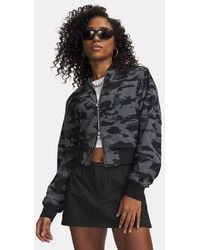 Under Armour - Unstoppable Mesh Camo Bomber Jacket Castlerock Ultimate - Lyst