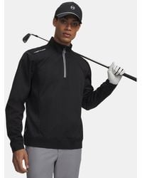 Under Armour - Drive Wind Herenitem Met Korte Rits Zwart Zwart Wit - Lyst