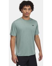 Under Armour - Herentop Tech Vent Jacqrd Met Korte Mouwen Silica Groente Zwart - Lyst