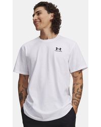 Under Armour - Logo Embroidered Heavyweight Short Sleeve - Lyst