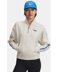 Under Armour - Sudadera Con Cremallera Icon Heavyweight Fleece Para Mujer Summit - Lyst