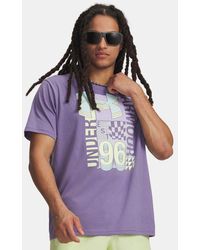 Under Armour - Logo Collage Short Sleeve Luxe Refresh Mint - Lyst