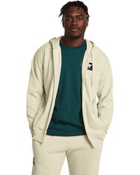 Under Armour - Project Rock Heavyweight Terry Full-zip - Lyst