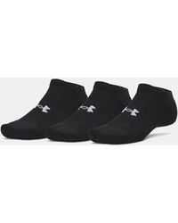 Under Armour - Performance Cotton 3-Pack No Show Socks Ultimate Ultimate - Lyst