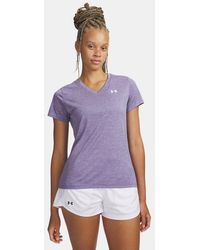 Under Armour - Tech Twist V-Neck Short Sleeve Luxe - Lyst