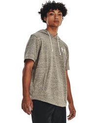 Under Armour - Ua Rival Terry Short Sleeve Hoodie - Lyst