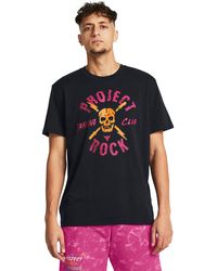 Under Armour - Project Rock Tc Heavyweight Graphic Short Sleeve - Lyst