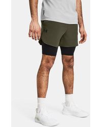 Under Armour - Vanish Elite 2-In-1 Shorts Für Herren Marine Od Schwarz Schwarz - Lyst