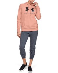 ua rival fleece sportstyle graphic crop