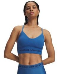 Under Armour - Vanish Seamless Low Sports Bra Boundless Haze - Lyst