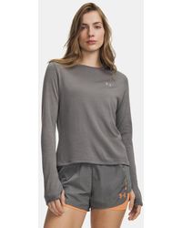 Under Armour - Explor Regulator Wool Long Sleeve Clay Titanium - Lyst