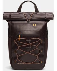 Under Armour - Zaino Summit Piccolo Kona Sierra Taupe Squad Arancione - Lyst