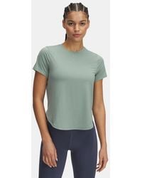 Under Armour - Launch Elite Damesshirt Met Korte Mouwen Silica Groente Reflecterend - Lyst