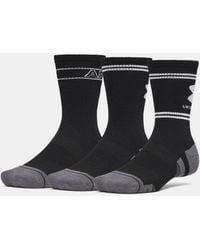 Under Armour - Performance Tech 3-Pack Crew Socks Ultimate Ultimate - Lyst