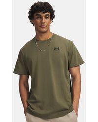Under Armour - Logo Embroidered Heavyweight Short Sleeve Silt - Lyst