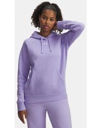 Under Armour - Sweat À Capuche Rival Fleece Pour Femme Transparent Blanc - Lyst