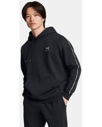 Under Armour - Icon Fleece Taping Hoodie - Lyst