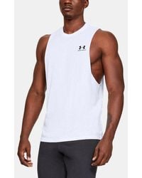 Under Armour - Ua Left Chest Cut-off Tank - Lyst
