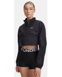 Under Armour - Rivalwoven
Anorak Mit ½-Zip Für Damen Weiß - Lyst
