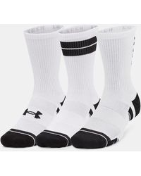 Under Armour - Performance Tech 3-Pack Crew Socks Cardinal - Lyst