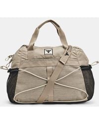 Under Armour - Project Rock Small Gym Bag Timberwolf Taupe - Lyst