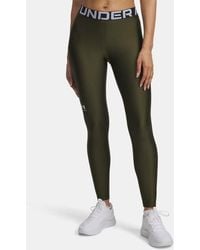 Under Armour - Heatgear Dameslegging Expedition Groente Wit - Lyst