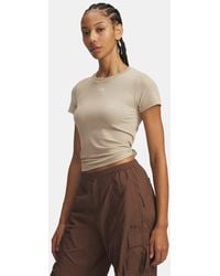 Under Armour - Vanish Seamless Short Sleeve City Khaki Summit Summit - Lyst