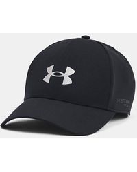 Under Armour - Driver Rain Stretch Fit Cap Metallic - Lyst