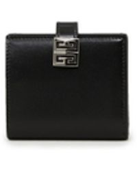 Givenchy Leder-Portemonnaie '4G Small Wallet' Schwarz