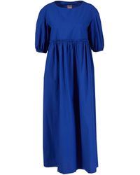 Philo Kleid mit Raffung Blau